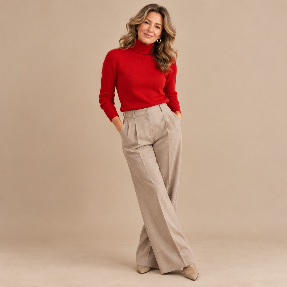 Emilie's Boutique ™ 100% Merino Wool Turtleneck Long Sleeve Pullovers
