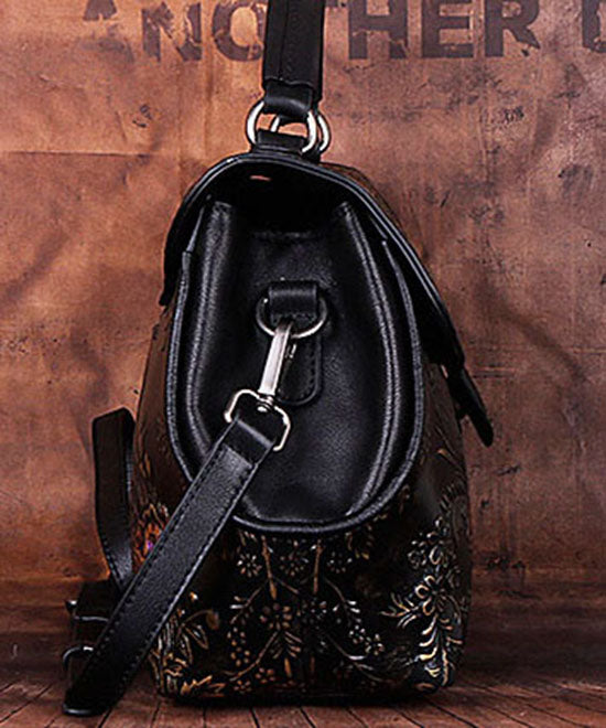 Emilie's Boutique ™ Retro Embossing Paintings Calf Leather Bag