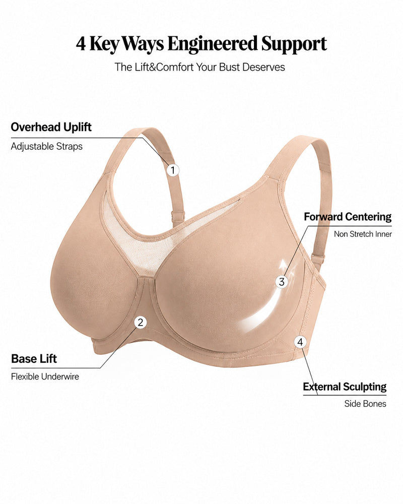 Emilie's Boutique ™ Full-Cup Plus Size Underwire Support Unpadded Bra