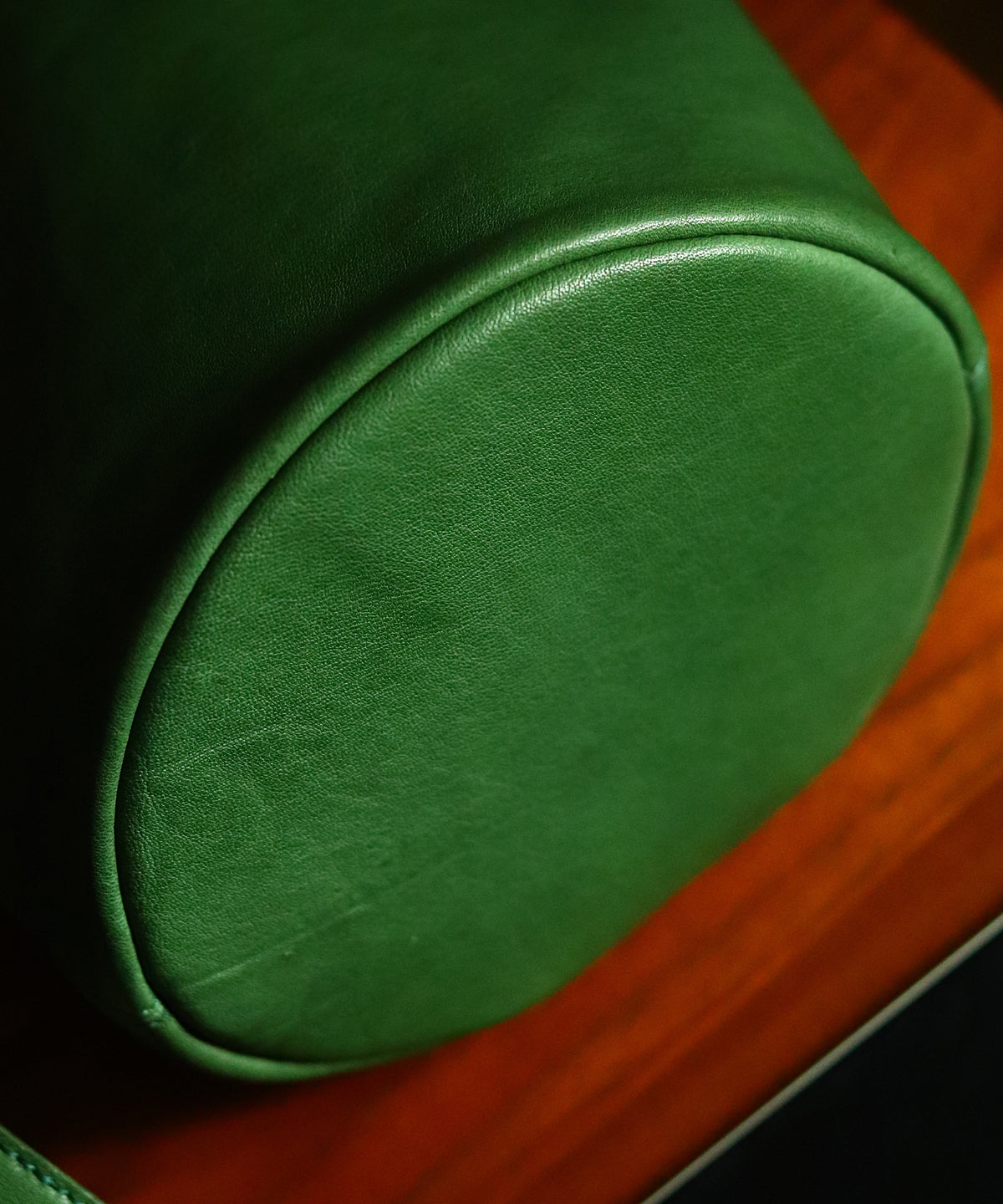 Emilie's Boutique ™  Green Calf Leather Bucket Bag