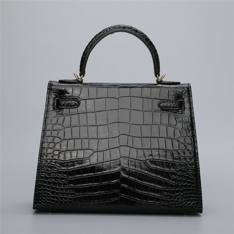 RC85 Genuine Leather Alligator Handbag Real Luxury Custom Logo Manufacturer Crocodile Women Wholesale Leather Handbags