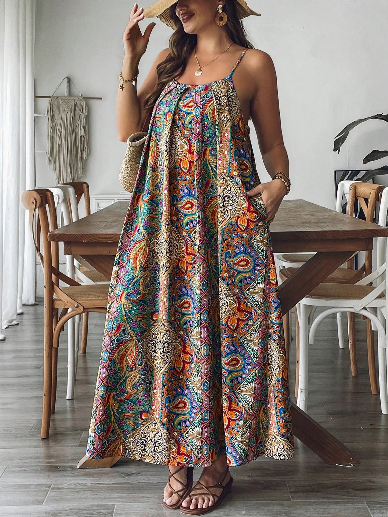 Emilie's Boutique ™ Floral-print maxi dress.