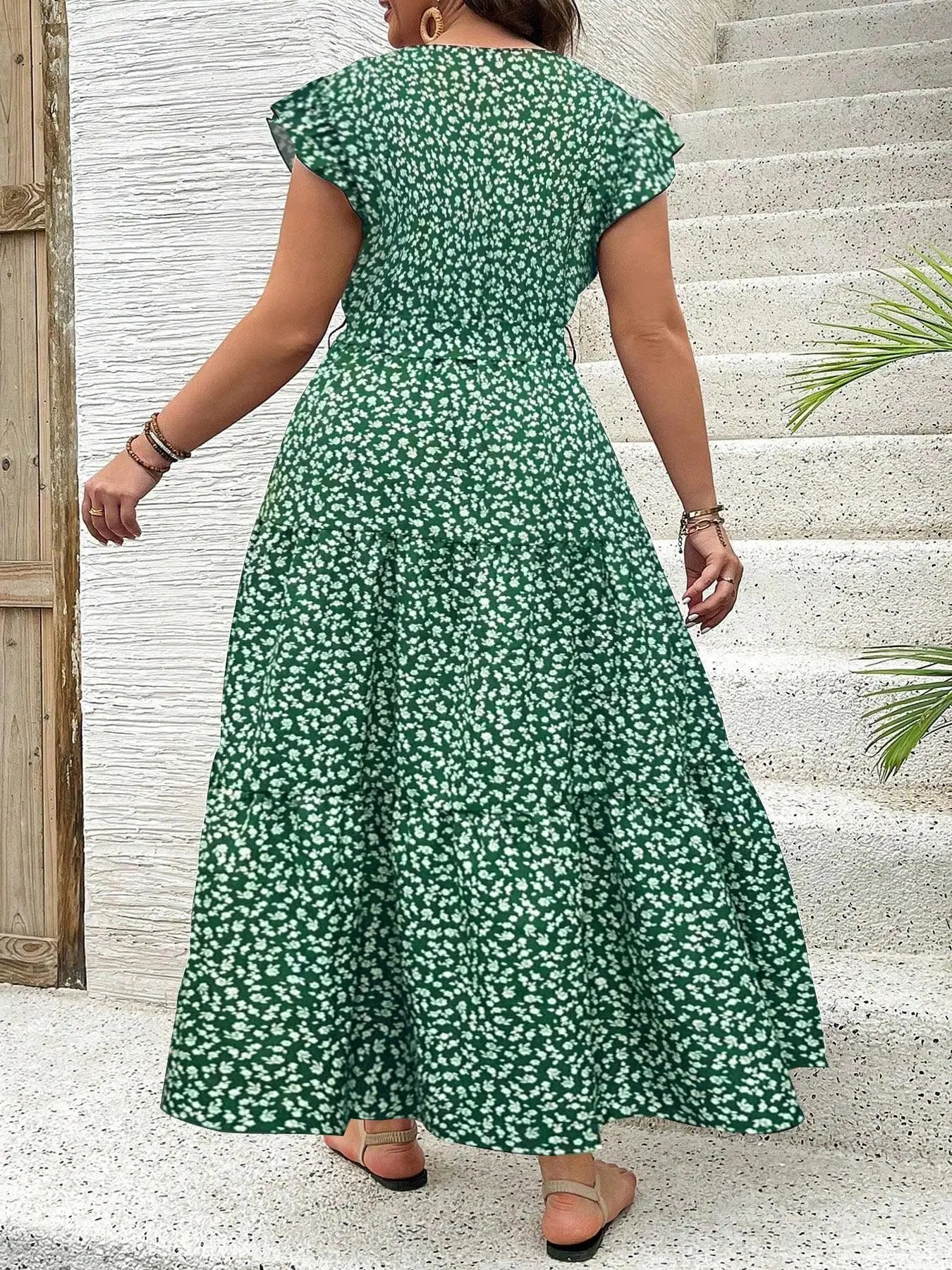 Emilie's Boutique ™ Flutter Sleeve Maxi Dress