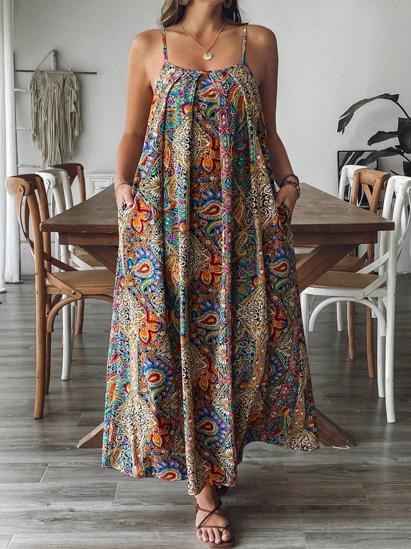 Emilie's Boutique ™ Floral-print maxi dress.