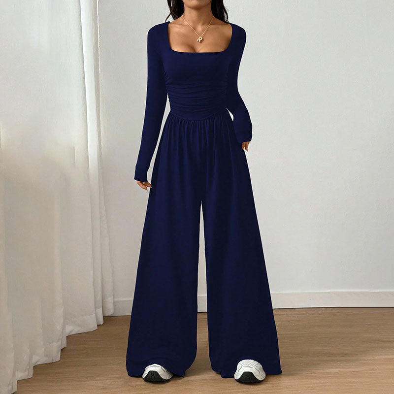 Emilie's Boutique ™ long sleeves wide-leg jumpsuit