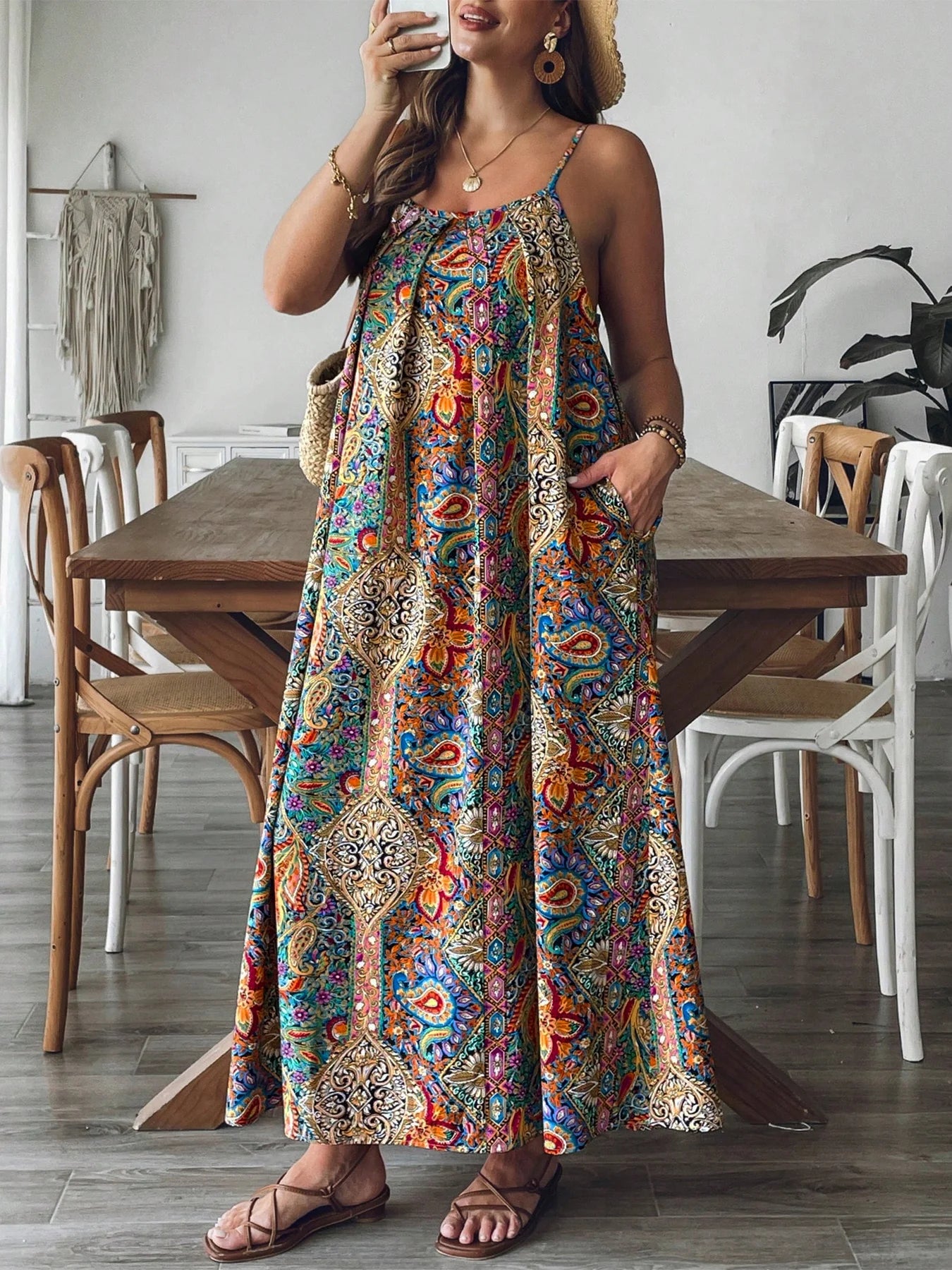 Emilie's Boutique ™ Floral-print maxi dress.