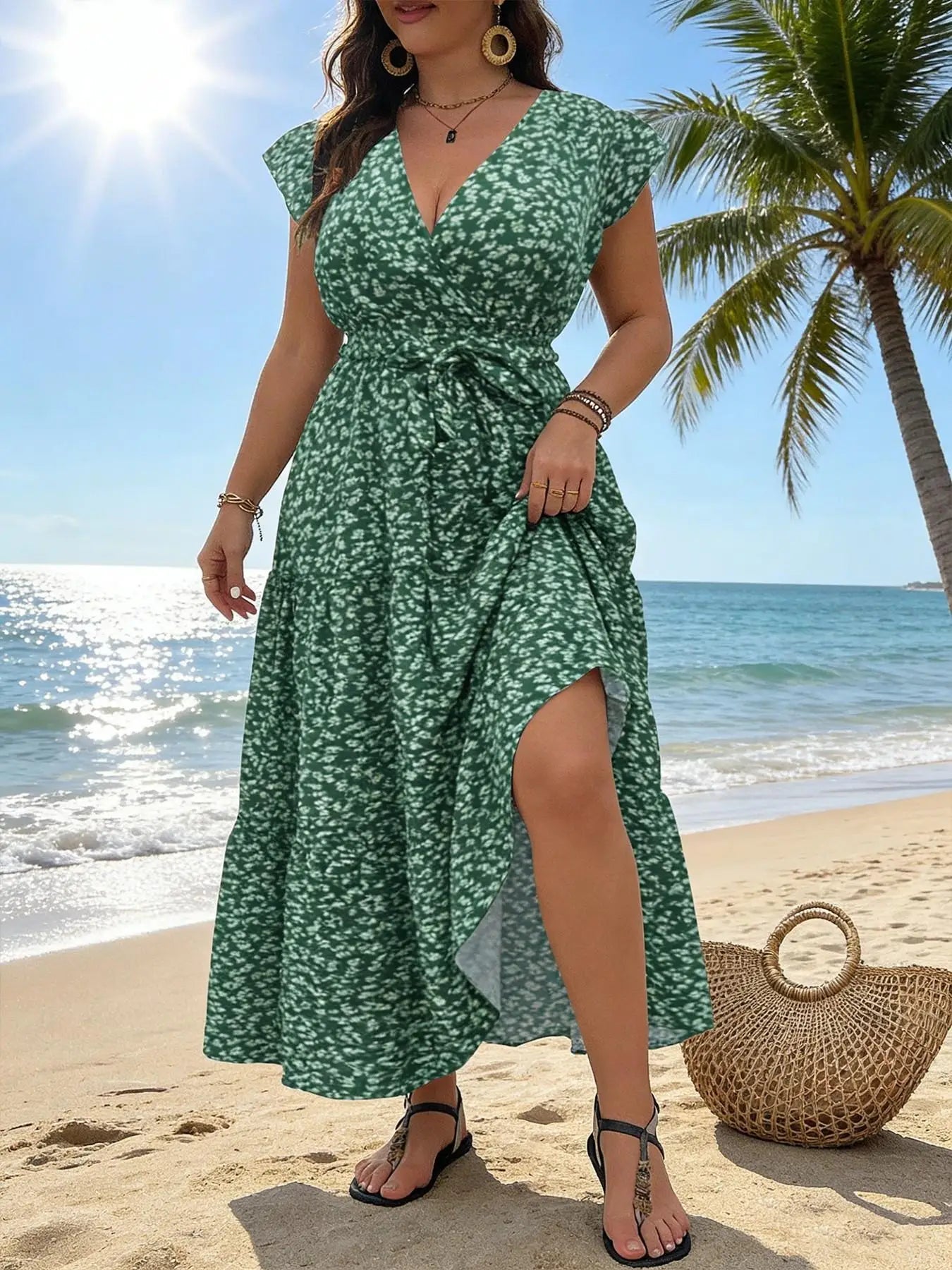 Emilie's Boutique ™ Flutter Sleeve Maxi Dress