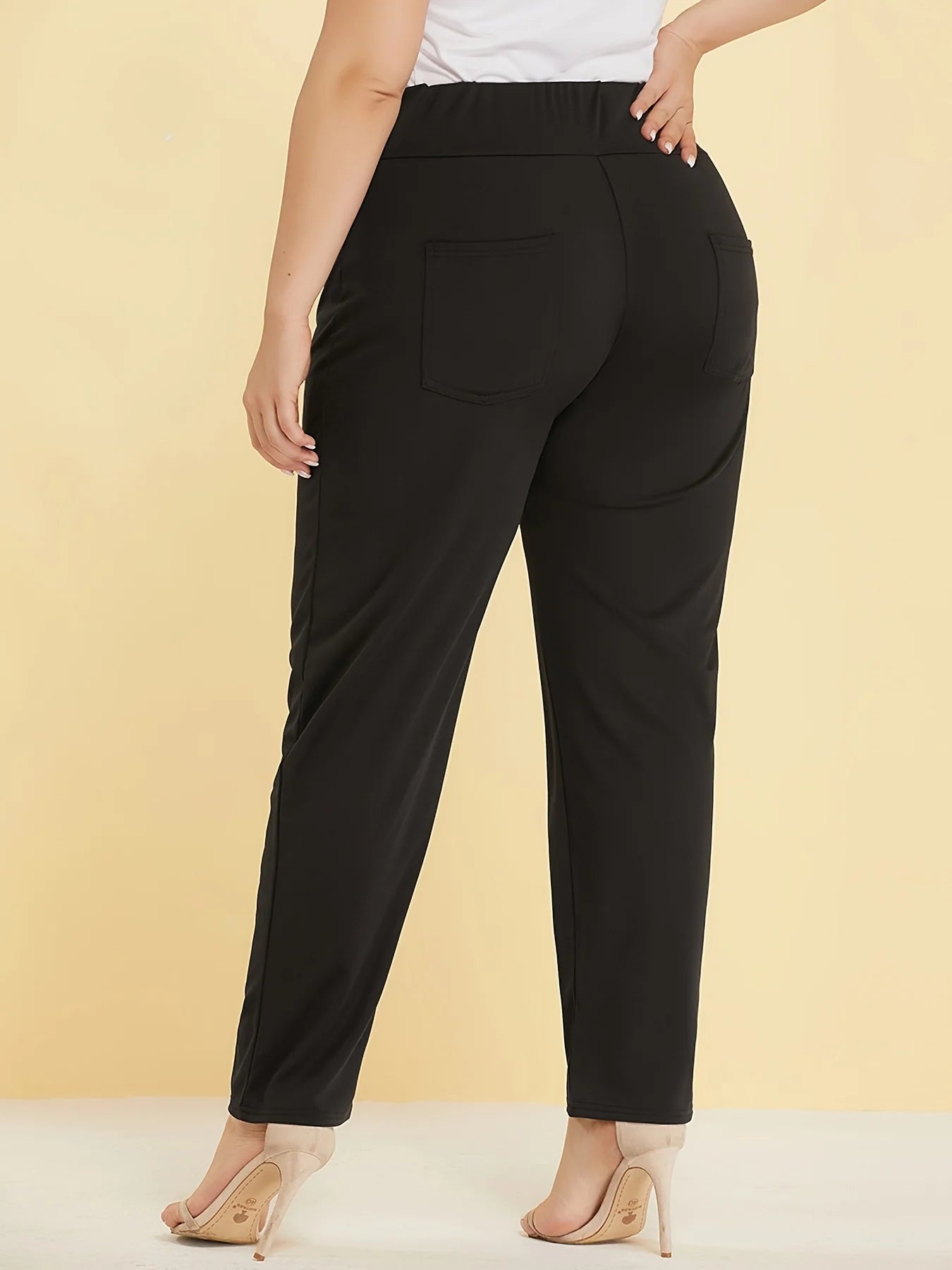 Emilie's Boutique ™ Straight-Leg Pants with Slit Design