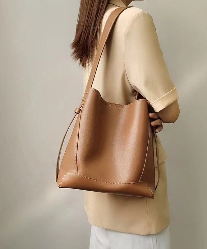 Emilie's Boutique ™ Light Brown Large Leather  Bag