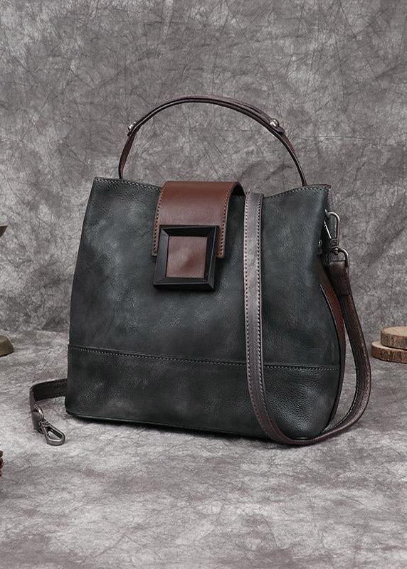 Emilie's Boutique ™ Grey  Leather Handbag Crossbody Bag