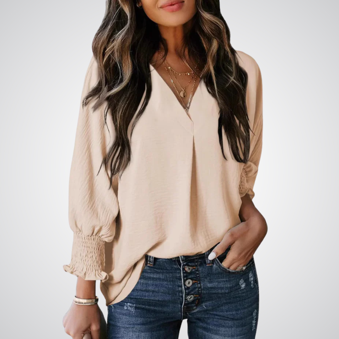 Emilie's Boutique ™  Classic V-Neck Tunic Blouse