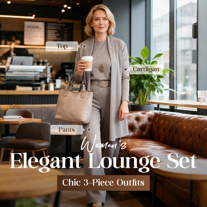 🎉Hot Sale 50% OFF🥳Elegant Longline Cardigan 3-Piece Set – Soft Fabric, Chic Top & Pants for Office Commute & Daily Outings