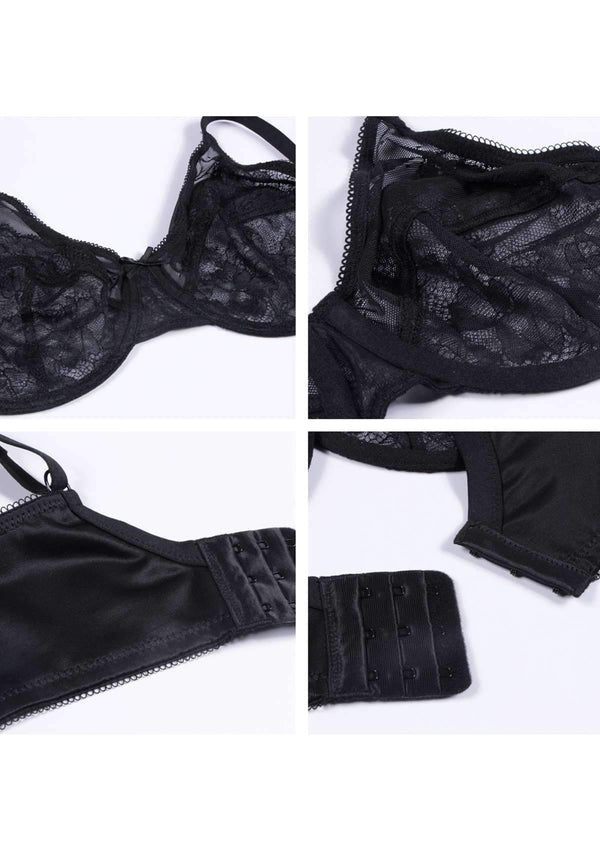 Emilie's Boutique ™ Plus Size Bras for Women Full Coverage Back Fat Underwire Minimizer Bras