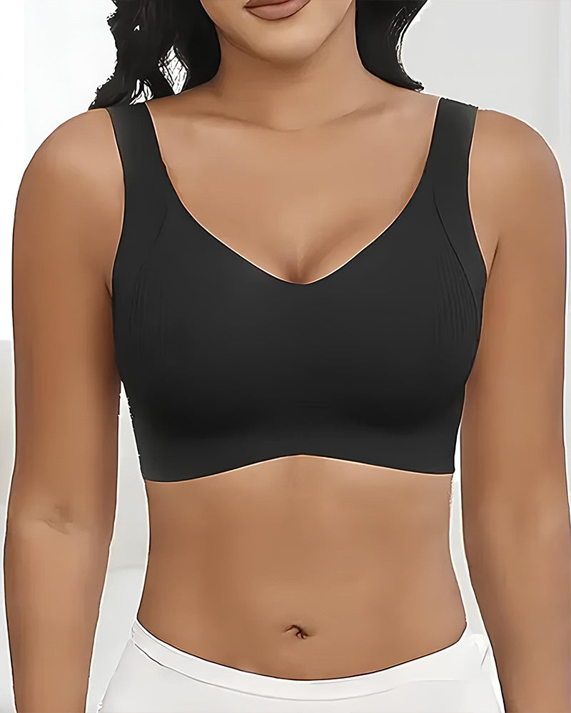 Emilie's Boutique ™ Solid Color Four Rows Adjustable Wireless Women's Bra