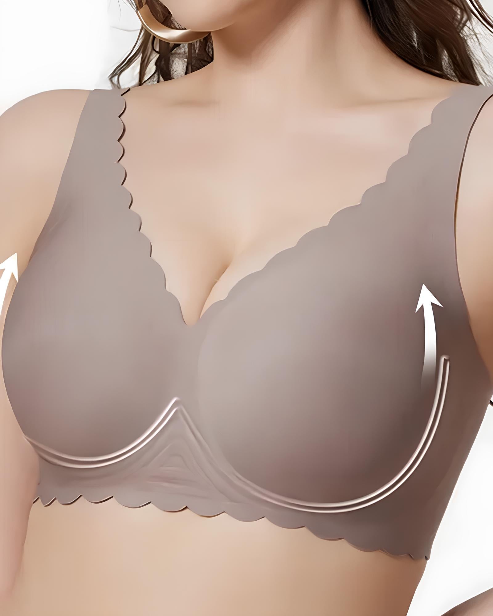 Emilie's Boutique ™ Deep V Wireless Seamless Stretchy Push-up Bra
