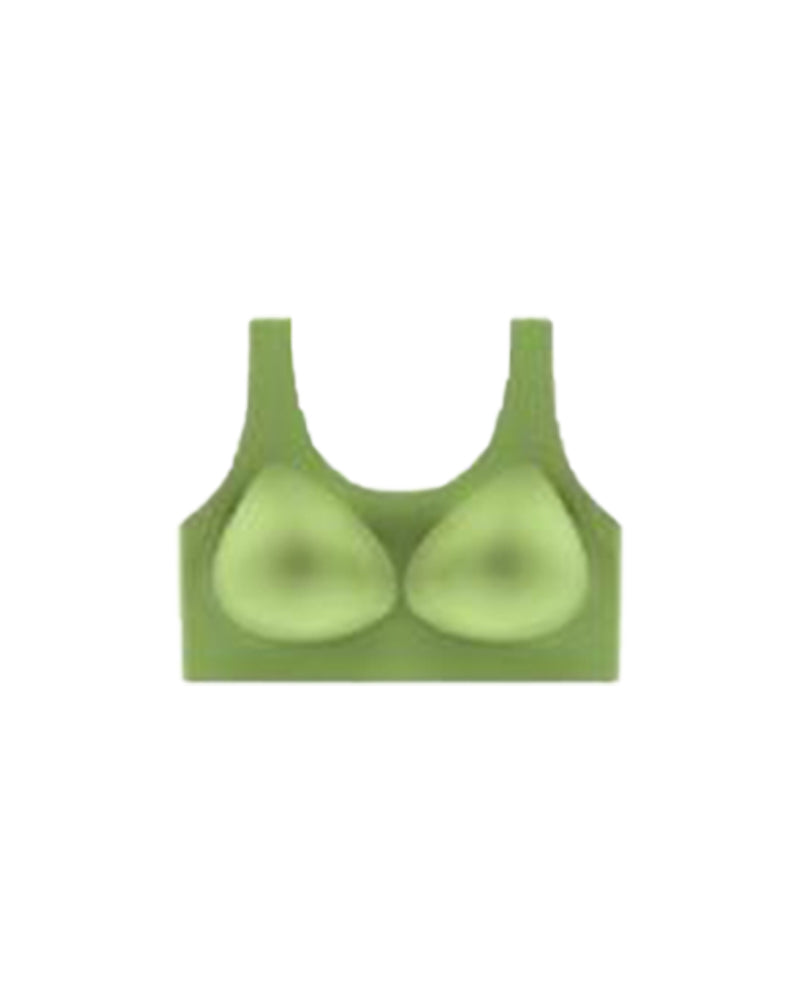 Emilie's Boutique ™ Seamless and Wireless Magic-uplifting Full Coverage Fixed Padding Sports Bra