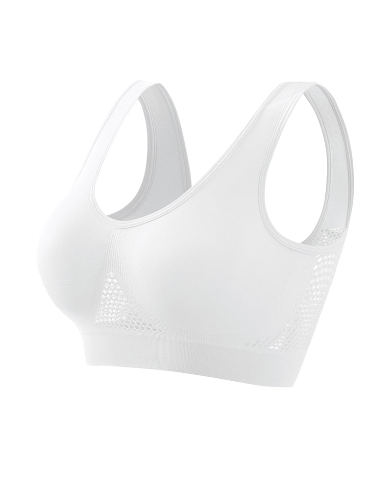 Emilie's Boutique ™ Casual Seamless Elastic Band Removable Pads Integrated Sports Bra