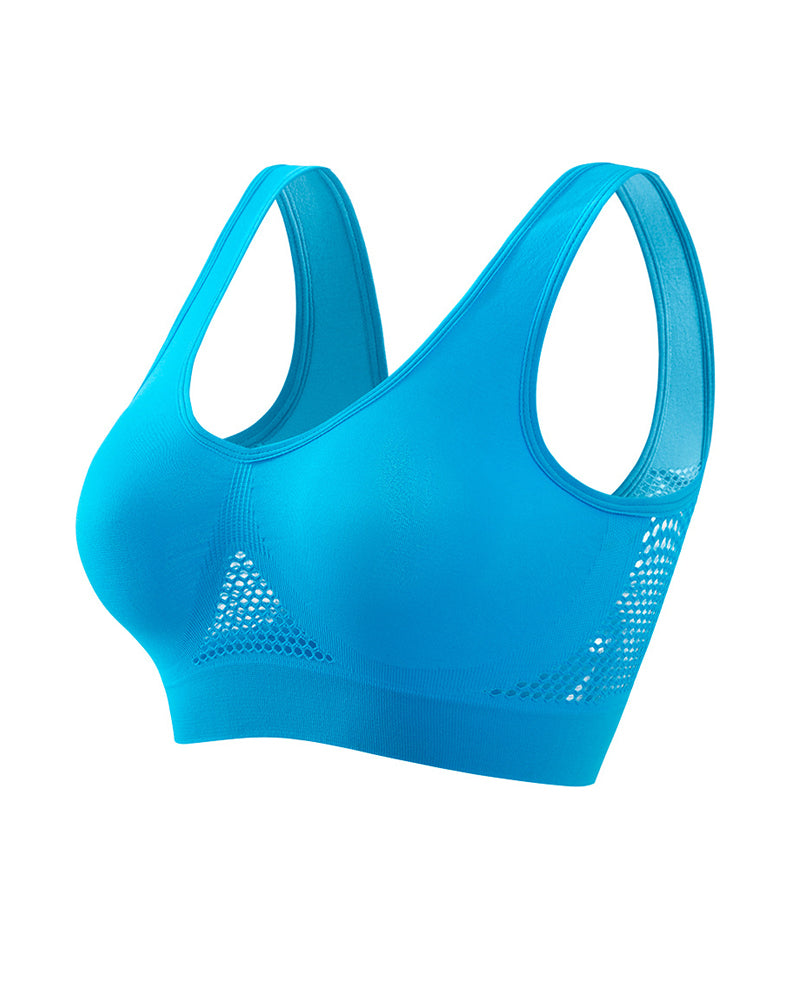 Emilie's Boutique ™ Casual Seamless Elastic Band Removable Pads Integrated Sports Bra