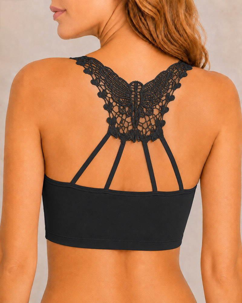 Emilie's Boutique ™ Seamless Front-closure Push-up Butterfly Back Bra