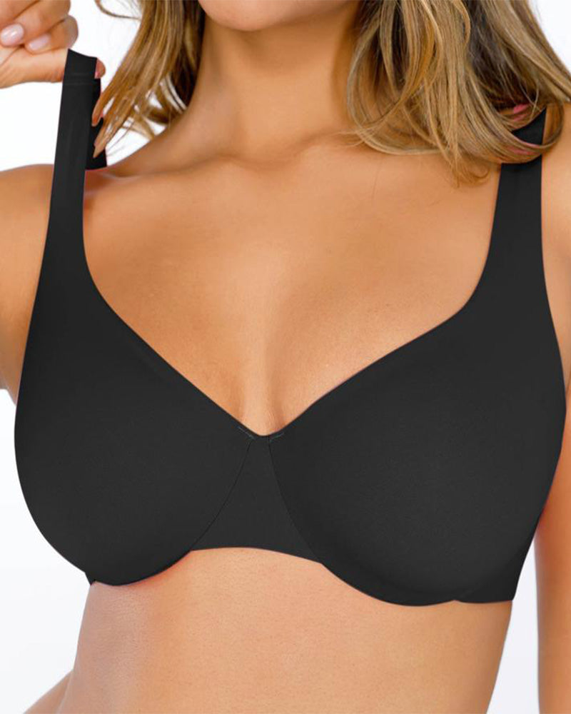 Emilie's Boutique ™ Women's Comfort Wire-Free Wire-Free Plus Size Full Coverage Seamless Everyday Bra