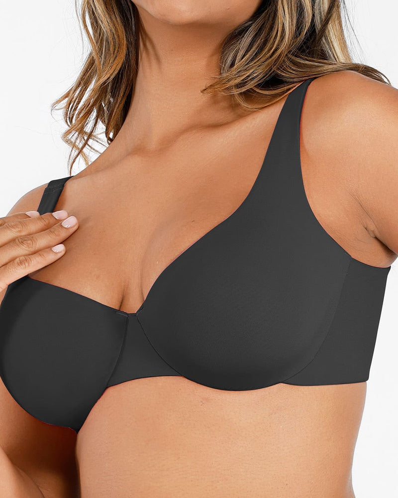 Emilie's Boutique ™ Women's Comfort Wire-Free Wire-Free Plus Size Full Coverage Seamless Everyday Bra