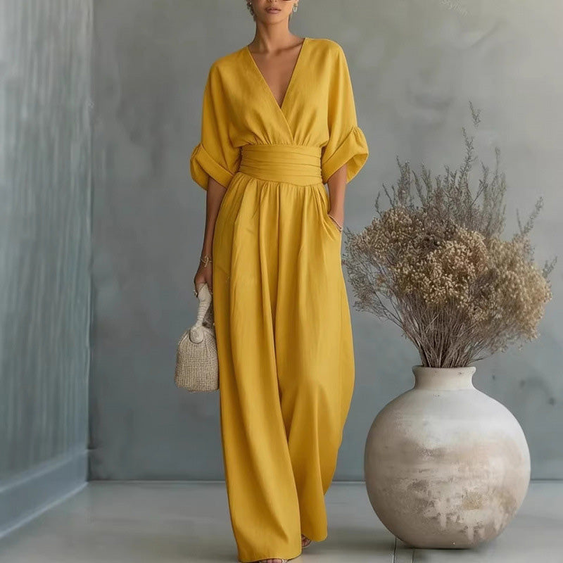 Emilie's Boutique ™ High Waist Wide Leg Jumpsuit