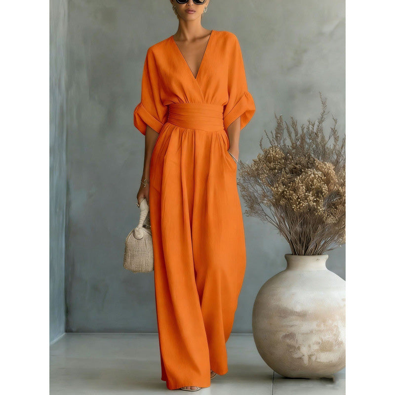 Emilie's Boutique ™ High Waist Wide Leg Jumpsuit