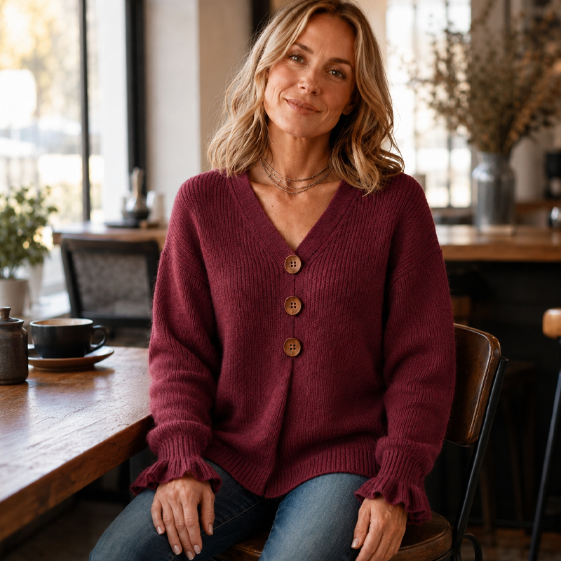 Emilie's Boutique ™ Women's V Neck Knit Sweater