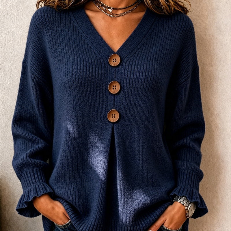 Emilie's Boutique ™ Women's V Neck Knit Sweater