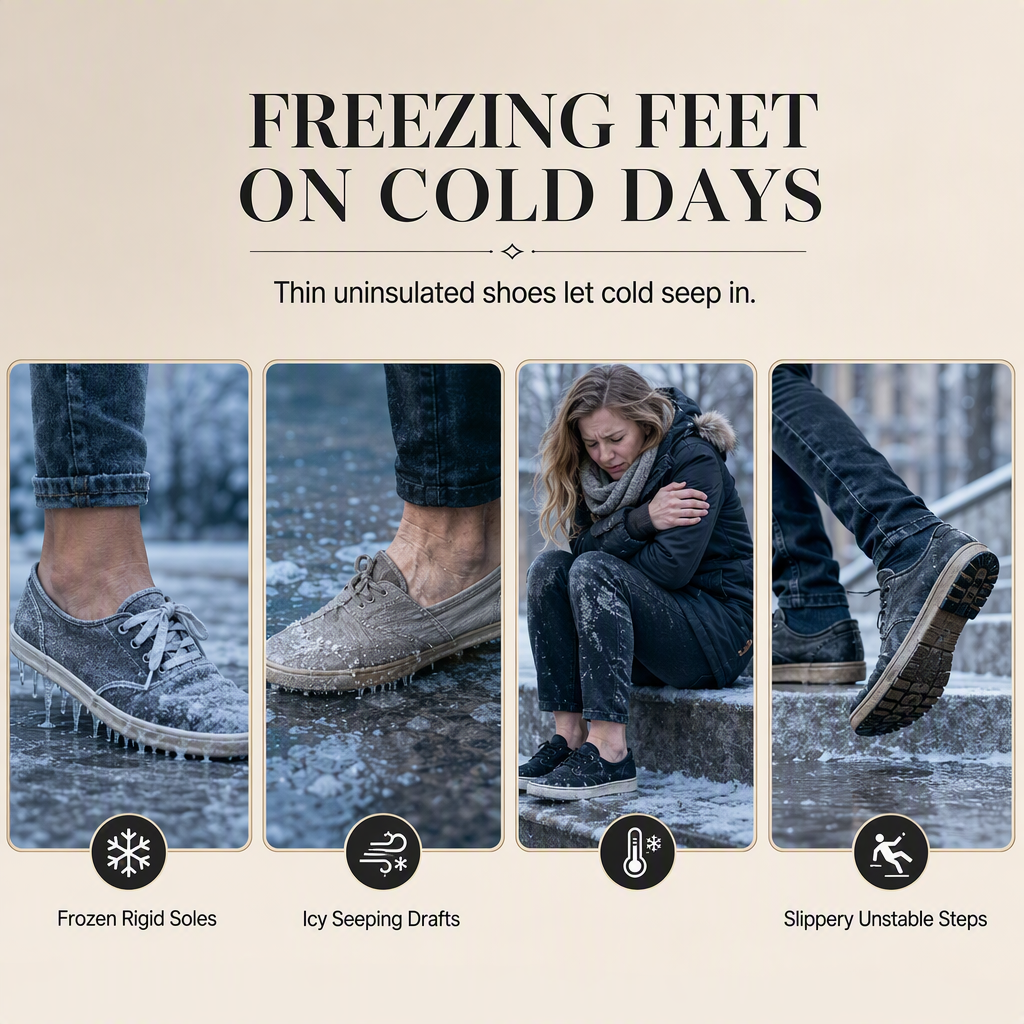 ❄️ 👣 Women's Winter Mid Calf Snow Boots