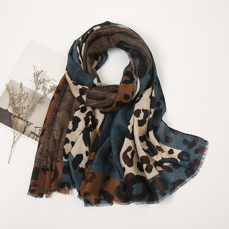 🧣 Versatile Lightweight Leopard Print Shawl Scarf 🐆✨