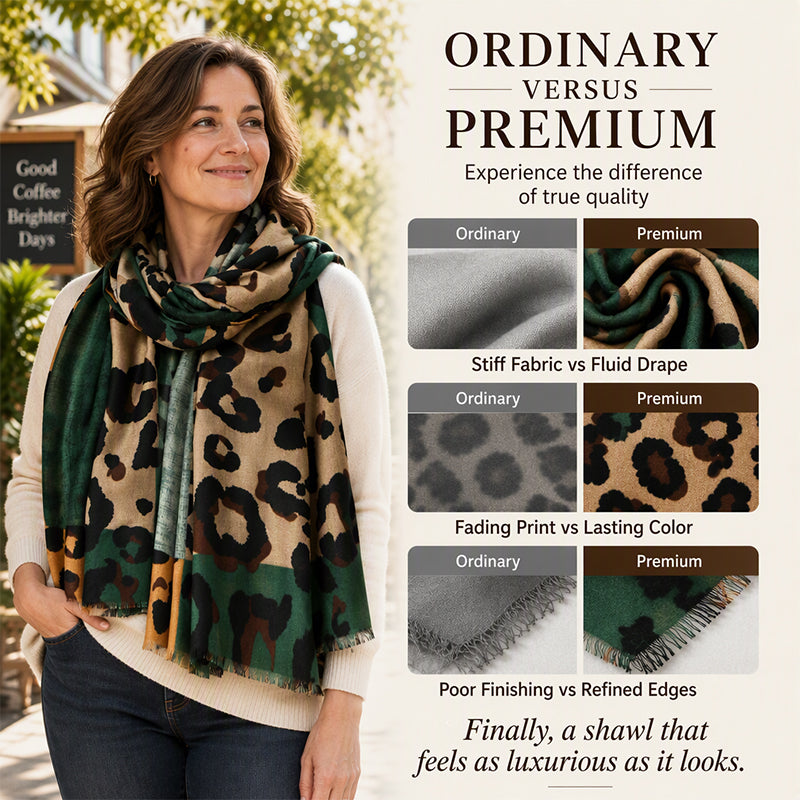 🧣 Versatile Lightweight Leopard Print Shawl Scarf 🐆✨