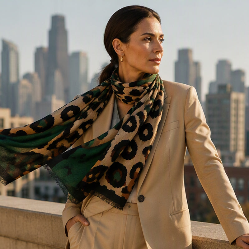 🧣 Versatile Lightweight Leopard Print Shawl Scarf 🐆✨